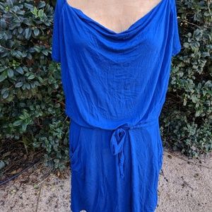 Barneys COOP cobalt blue jersey dress